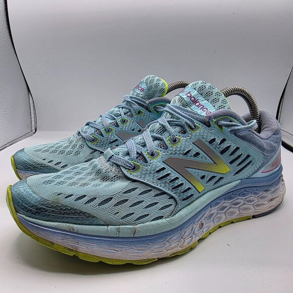 New Balance Fresh Foam 1080v8 Womens Running Shoes Size 10 Blue Mesh Comfort - Picture 4 of 13